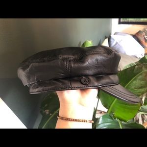 Leather hat